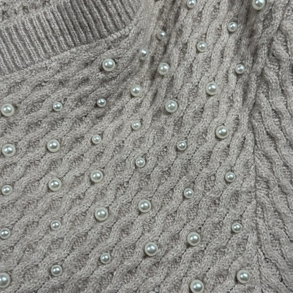 Joseph‎ A. Womens Sweater Womens L Pink Pearls Buttons Cardigan Soft Knit - Picture 8 of 10